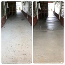 Apartment Breezeway Concrete Cleaning In Belmont, NC